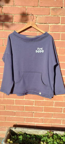 Classic Dodo Boatneck Sweatshirt - Indigo