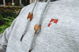 Men's Organic Cotton Heavyweight 'Bolster' Hoodie - Granite - Flying Dodo Clothing Company Cornwall